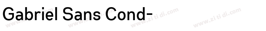 Gabriel Sans Cond字体转换 Gabriel Sans Cond字体转换